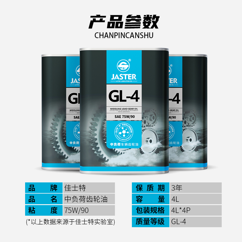 中负荷车辆齿轮油 GL-4 75W/90 4L