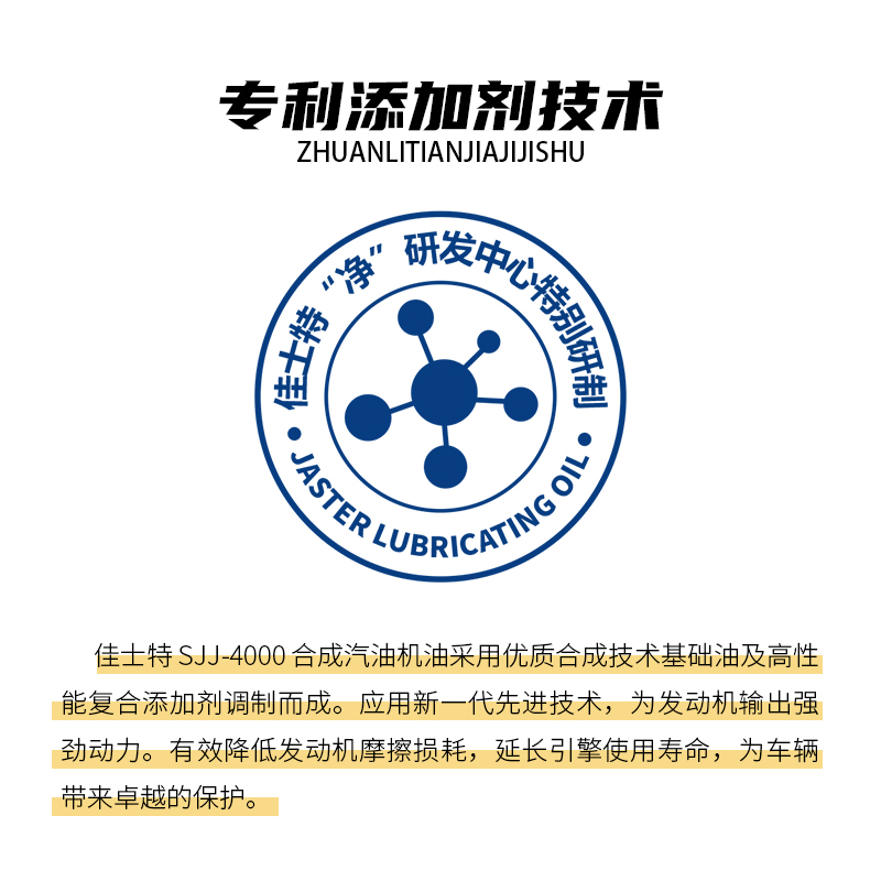 J-4000合成发动机油 SJ 10W/40 4L