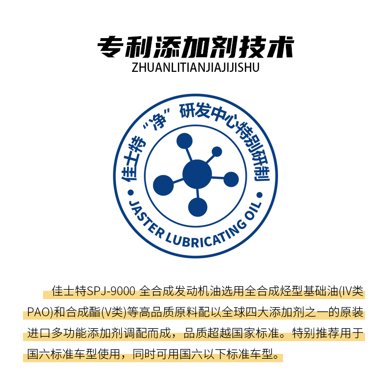 J-9000全合成发动机油 SP 0W/40 1L